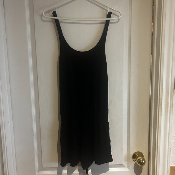Z Supply Black Sleeveless Romper with Drawstring Waist – Size XS - Picture 3 of 3